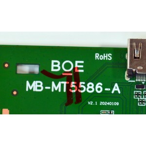 MAIN ORIGINAL PARA TV VIZIO 4K UHD HDR SMARTCAST / NUMERO DE PARTE 21201-04525 / MB-MT5586-A / 1000273956 / S11100027395601977 / PANEL BOEI750WQ1 / DISPLAY HV750QUB-F91 / MODELO V4K75C-0804 / V4K75C-0804 LBSFU8JA