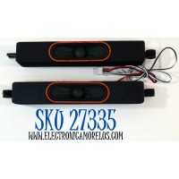 KIT DE BOCINAS ORIGINAL PARA TV VIZIO 2 PIEZAS / NUMERO DE PARTE 240624 / TASSJ / ROHS / 6Ω / 10W / MODELO V4K50M-0807 / V4K50M-0807 LHK5T3KA