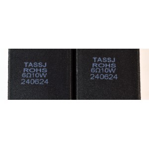 KIT DE BOCINAS ORIGINAL PARA TV VIZIO 2 PIEZAS / NUMERO DE PARTE 240624 / TASSJ / ROHS / 6Ω / 10W / MODELO V4K50M-0807 / V4K50M-0807 LHK5T3KA
