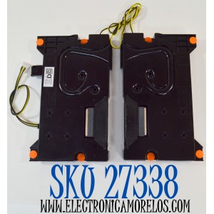 KIT DE BOCINAS ORIGINAL PARA TV SAMSUNG 2 PIEZAS / NUMERO DE PARTE BN96-58392D / BN63-21116X001 / BN63-21115X001 / BN63-21114X001 / BN63-21113X001 / 65DU7000 / 6Ω / 10W / C14H17SV31 / MODELO UN85DU7200BXZA / UN85DU7200BXZA DB03