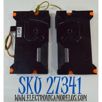 KIT DE BOCINAS ORIGINAL PARA TV SAMSUNG 2 PIEZAS / NUMERO DE PARTE BN96-58392A / BN63-21116X001 / BN63-21115X001 / BN63-21114X001 / BN63-21113X001 / 65DU7000 / 6Ω / 10W / C14G04SV31 / MODELO UN65DU7200BXZA / UN65DU7200BXZA UG06