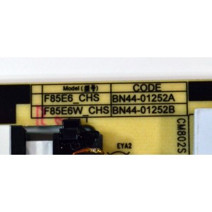 FUENTE DE PODER ORIGINAL PARA TV SAMSUNG / NUMERO DE PARTE BN44-01252A / F85E6_CHS / BN4401252A / PANEL CY-NC085HGHV2H / DISPLAY ST8461D01-2 V2.1 / BOARD ST8461D01-1-XL-3 / ST8461D01-1-XM-3 / ST8461D01-1-XR-3 / MODELO UN85DU7200BXZA / UN85DU7200BXZA XC02