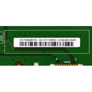 T-CON ORIGINAL PARA TV VIZIO / NUMERO DE PARTE 44-97720050 / 47-6021663 / HV750QUBF92 / 44-9772005O / GY4A4653649 / PANEL BOEI750WQ1 / DISPLAY HV750QUB-F92 / MODELO M75Q6X-L4 / M75Q6X-L4 LBSFV9GA