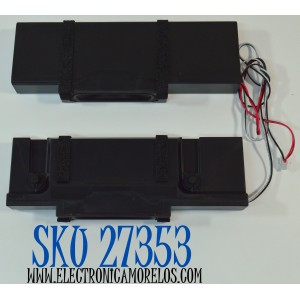 KIT DE BOCINAS ORIGINAL PARA TV VIZIO 2 PIEZAS / NUMERO DE PARTE 1020570 / VT 1020570 / B427-BA001 / 6Ω / 10W / MODELO M75Q6X-L4 / M75Q6X-L4 LBSFV9GA