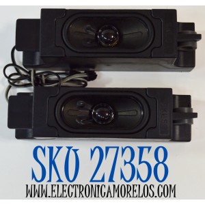 KIT DE BOCINAS ORIGINAL PARA TV TCL 2 PIEZAS / NUMERO DE PARTE 12302-500240 / B3513050-E1-X1 / SKLS / 2F12 / 6Ω / 10W / MODELO 43S470G