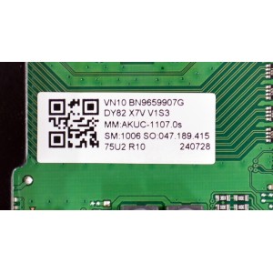 MAIN ORIGINAL PARA TV SAMSUNG 4K UHD / NUMERO DE PARTE BN96-59907G / BN41-03231A / BN41-03231 / KANT_SU2E__DU7000 / BN9659907G / BN96-58586E / BN96-58294A / PANEL CY-BD075HGSV5H / DISPLAY JR745R3HC5K / MODELO UN75DU7200BXZA UH07