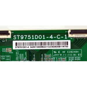 T-CON ORIGINAL PARA TV LG / NUMERO DE PARTE 34291100DM2A / ST9751D01-4-C-1 / D634239A0F-A / 34291100DM2A11 / PANEL LVU980C0DAN / DISPLAY ST9751D01-4 VER.2.2 / MODELO 98UT9000PUA.CUSCKH
