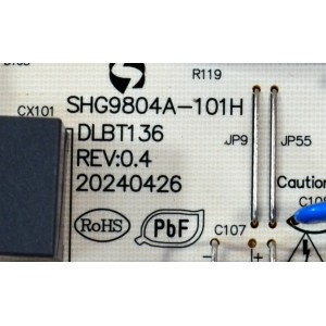 FUENTE DE PODER ORIGINAL PARA TV LG / NUMERO DE PARTE 81-PBE124-H480001 / SHG9804A-101H / CQC16001141928 / PANEL LVU980C0DAN / DISPLAY ST9751D01-4 VER.2.2 / BOARD ST9751D01-1-XLL-1 / ST9751D01-1-XLR-1 / ST9751D01-1-XRL-1 / MODELO 98UT9000PUA.CUSCKH