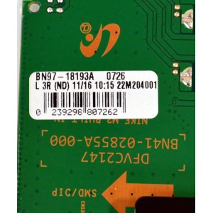 MAIN ORIGINAL PARA TV SAMSUNG / NUMERO DE PARTE BN94-16842S / DFVC2147 / BN41-02855A-000 / BN97-18193A / T058C-780B / BN9416842S / PANEL CY-QA075FGHV7H / DISPLAY ST7461D02-M VER.2.1 / BOARD ST7461D02-6-XL-1 / ST7461D02-6-XM-1 / MODELO QN75Q7DAAFXZA