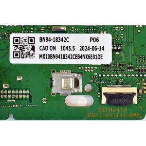 MAIN ORIGINAL PARA TV SAMSUNG / NUMERO DE PARTE BN94-18342C / BN41-03114A / DZFH2410 / BN41-03114A-000 / BN9418342C / BN97-21174N / PANEL CY-QD075HGHV1H / DISPLAY ST7461D03-1 V2.1 / BOARD CSU17-XL-4 / CSU17-XM-4 / CSU17-XR-4 / MODELO QN75Q60DDFXZA CA02