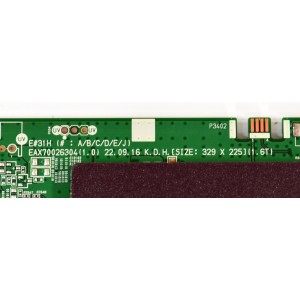 MAIN ORIGINAL PARA TV LG 4K UHD SMAR TV / NUMERO DE PARTE EBT67523303 / EAX70026304 / EAX70026304(1.0) / 67523303 / PANEL LE830AQG (LQ)(B1) / MODELO OLED83G3PUA / OLED83G3PUA.BUSYLJR