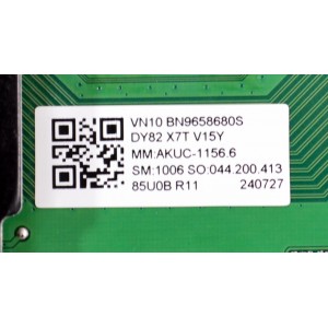 MAIN ORIGINAL PARA TV SAMSUNG 4K UHD HDR / NUMERO DE PARTE BN96-58680S / BN41-03231A / BN9658680S / BN96-58587A / BN96-58297A / PANEL CY-BD085HGAV2H / DISPLAY T850QVN04.1 / BOARD 85T14-S19-XL / 85T14-S0P-XC / 85T14-S18-XR / MODELO UN85DU7200DXZA XC02