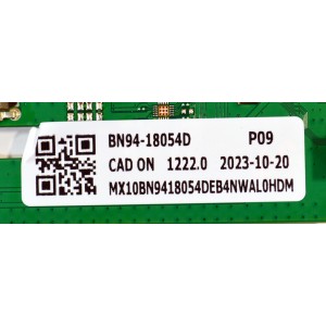 MAIN ORIGINAL PARA TV SAMSUNG 4K UHD HDR / NUMERO DE PARTE BN94-18054D / BN41-02992A / BN9418054D / BN97-20671D / BN96-50471A / BN96-50310A / PANEL CY-BC075HGHV2H / DISPLAY ST7461D03-1 V2.1 / BOARD CSU17-XL-2 / CSU17-XR-2 / MODELO UN75DU7200BXZA UB01
