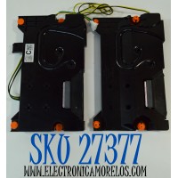 KIT DE BOCINAS ORIGINAL PARA TV SAMSUNG 2 PIEZAS / NUMERO DE PARTE BN96-58392C / BN63-21116X001 / BN63-21115X001 / BN63-21114X001 / BN63-21113X001 / 65DU7000 / 6Ω / 10W / 834E03SV23 / MODELO UN75DU7200BXZA / UN75DU7200BXZA CB05