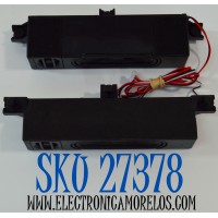 KIT DE BOCINAS ORIGINAL PARA TV VIZIO 2 PIEZAS / NUMERO DE PARTE MTC65B0 / 6Ω / 12W / MODELO V4K65M-0810 / V4K65M-0810 LMC1VHA