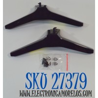 KIT DE BASES ORIGINAL NUEVAS PARA TV LG 2 PIEZAS / NUMERO DE PARTE MEZ69071715 / MEZ69071715(REV01) / 49/55UJ63 / MAM643660 / MODELO 50UQ7070ZUE / 50UQ7070ZUE.BUSJLJM
