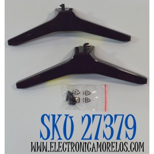 KIT DE BASES ORIGINAL NUEVAS PARA TV LG 2 PIEZAS / NUMERO DE PARTE MEZ69071715 / MEZ69071715(REV01) / 49/55UJ63 / MAM643660 / MODELO 50UQ7070ZUE / 50UQ7070ZUE.BUSJLJM