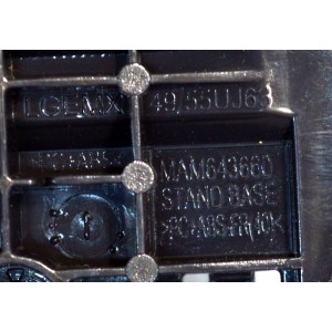 KIT DE BASES ORIGINAL NUEVAS PARA TV LG 2 PIEZAS / NUMERO DE PARTE MEZ69071715 / MEZ69071715(REV01) / 49/55UJ63 / MAM643660 / MODELO 50UQ7070ZUE / 50UQ7070ZUE.BUSJLJM