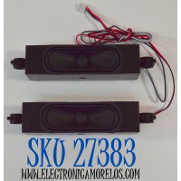 KIT DE BOCINAS ORIGINAL PARA TV LG 2 PIEZAS / NUMERO DE PARTE 1020570 / VT 1020570 / B426 / 6Ω / 10W / MODELO 65UT7570PUB / 65UT7570PUB.CUSFBH