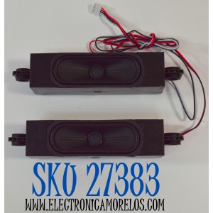 KIT DE BOCINAS ORIGINAL PARA TV LG 2 PIEZAS / NUMERO DE PARTE 1020570 / VT 1020570 / B426 / 6Ω / 10W / MODELO 65UT7570PUB / 65UT7570PUB.CUSFBH