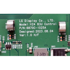 T-CON ORIGINAL PARA TV LG / NUMERO DE PARTE 6871L-7797A / 6870C-1025A / LE830AQU (ES)(B2) / 7797A / AB7 05F / P40337T / D8EN4600VX15B10 / PANEL LE830AQU (ES)(B2) / MODELO OLED83C4AUA / OLED83C4AUA.BUSYLJR