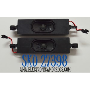 KIT DE BOCINAS ORIGINAL PARA TV KALLEY 2 PIEZAS / NUMERO DE PARTE 42-WDF413-XX2G / LN YX413-6XH / 21302E / 6Ω / 12W / MODELO K-ATV58UHD