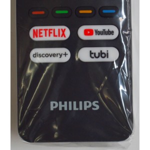 CONTROL REMOTO ORIGINAL NUEVO PARA TV PHILIPS / ANDROID TV / CON COMANDO DE VOZ / NUMERO DE PARTE SAX-RF439B / 6733A-RF439B / RF439B / URMT26CND005 / 135439B005 / 00006344 / RF402A-T1-03 / MODELO 50PUL7552/F7