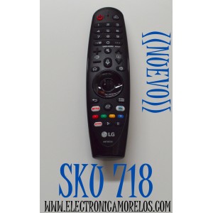 CONTROL REMOTO MAGIC ORIGINAL PARA TV LG / CON COMANDO DE VOZ / NUMERO DE PARTE AKB75855501 / MR20GA / 2703H-MR20GA / BEJMR20GA / MR20 / RCPLGMR19-1262 / R-C-LGE-MR20GA / MODELO 86NANO90 / 75UN8570 / 65NANO97 / 55NANO91 / 49UN73006 / 43UN7190 / OLED55