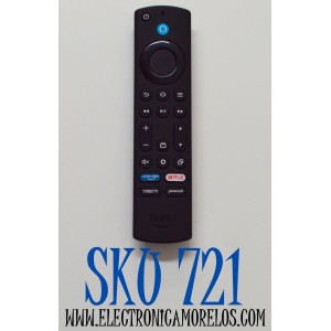 CONTROL REMOTO ORIGINAL PARA TV FIRE TV / CON COMANDO DE VOZ / NUMERO DE PARTE PUW-2K19-YKF470 / 23608-YKF470 / G2P1 / VA01 / 3095 / 1F5A