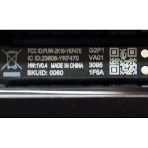 CONTROL REMOTO ORIGINAL PARA TV FIRE TV / CON COMANDO DE VOZ / NUMERO DE PARTE PUW-2K19-YKF470 / 23608-YKF470 / G2P1 / VA01 / 3095 / 1F5A