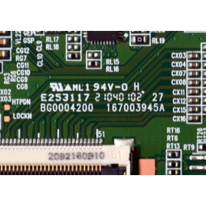 T-CON ORIGINAL PARA TV SHARP / NUMERO DE PARTE K0006HVZF / 167003945A / BG0004200 / ZAZZ / PHH2A R008J / PANEL K650WDF / DISPLAY JR645R3HA3L / MODELO 4P-B65EJ2U