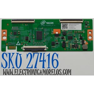 T-CON ORIGINAL PARA TV VIZIO / NUMERO DE PARTE 8T03D30513AUX / DCBDI-A260H_01 / 24070805711608 / T430QVN03.B / PANEL TPT430WR-QVN03.U / DISPLAY T430QVN03.T / BOARD 43T10-S0G XR BD / 43T10-S0F XL BD / MODELO VQD43M-0801 / VQD43M-0801 LTPWV5HA