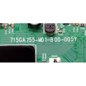 MAIN ORIGINAL PARA TV VIZIO 4K UHD HDR SMARTCAST / NUMERO DE PARTE XCB02K019 / 715GA755-M01-B00-005Y / (X)XCB02K019030X / PANEL T650QVF09.4 / DISPLAY T650QVN07.2 / MODELO P65QX-H1