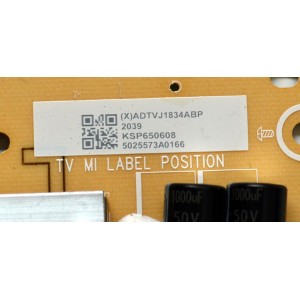FUENTE DE PODER ORIGINAL PARA TV VIZIO / NUMERO DE PARTE ADTVJ1834ABP / 715GA650-P01-000-003S / (X)ADTVJ1834ABP / KSP650608 / 5025573A0166 / A2009450092 / PANEL T650QVF09.4 / DISPLAY T650QVN07.2 / MODELO P65QX-H1