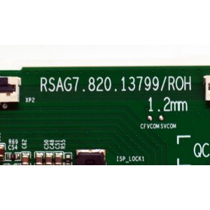 T-CON ORIGINAL PARA TV HISENSE / NUMERO DE PARTE 415652 / RSAG7.820.13799/ROH / 354668 / TCTG246J7QJL / PANEL JHD550H1U62-T0LA / DISPLAY PT550GT08-1 VER.1.0 / BOARD PT550GT08-1-XR-1 / PT550GT08-1-XL-1 / MDOELO 55R6030N