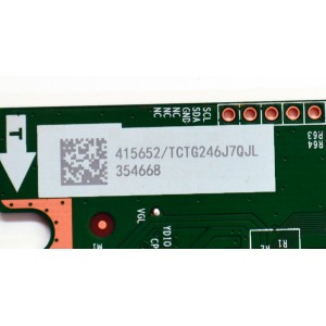 T-CON ORIGINAL PARA TV HISENSE / NUMERO DE PARTE 415652 / RSAG7.820.13799/ROH / 354668 / TCTG246J7QJL / PANEL JHD550H1U62-T0LA / DISPLAY PT550GT08-1 VER.1.0 / BOARD PT550GT08-1-XR-1 / PT550GT08-1-XL-1 / MDOELO 55R6030N