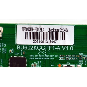 T-CON ORIGINAL PARA TV SCEPTRE / NUMERO DE PARTE BU602KCGPF1-A / BU602KCGPF1-A V1.0 / HF500QUB-F20 / 4K-VBO / PANEL MDHF500QUB-F20 / DISPLAY HF500QUB-F20 / MODELO U515CV-UMRD