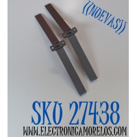 KIT DE BASES ORIGINAL NUEVAS PARA TV LG 2 PIEZAS / NUMERO DE PARTE MEZ69071701 / MEZ69071701(REV01) / MAM657459 / MODELO 75NANO90 / 70" / 75" / 82" / 86"