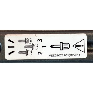 KIT DE BASES ORIGINAL NUEVAS PARA TV LG 2 PIEZAS / NUMERO DE PARTE MEZ69071701 / MEZ69071701(REV01) / MAM657459 / MODELO 75NANO90 / 70" / 75" / 82" / 86"
