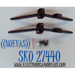 KIT DE BASES ORIGINAL NUEVAS PARA TV HISENSE 2 PIEZAS / NUMERO DE PARTE 2274-22-A / 227422A / MODELO 58U6HF