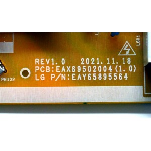 FUENTE DE PODER ORIGINAL PARA TV LG / NUMERO DE PARTE EAY65895564 / EAX69502004 / EAX69502004(1.0) / LGP50NT-21U1 / 65895564 / PANEL NC500TQG-VHKH1 / DISPLAY PT500GT02-5 VER.1.0 / BOARD PT500GT02-5-XR-3 / PT500GT02-5-XL-3 / MODELO 50UN343H0UA.BUSULJM