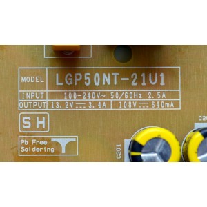 FUENTE DE PODER ORIGINAL PARA TV LG / NUMERO DE PARTE EAY65895564 / EAX69502004 / EAX69502004(1.0) / LGP50NT-21U1 / 65895564 / PANEL NC500TQG-VHKH1 / DISPLAY PT500GT02-5 VER.1.0 / BOARD PT500GT02-5-XR-3 / PT500GT02-5-XL-3 / MODELO 50UN343H0UA.BUSULJM