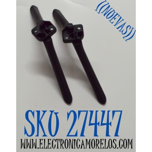 KIT DE BASES ORIGINAL NUEVAS PARA TV HISENSE 2 PIEZAS / NUMERO DE PARTE ABS-GF15 / HJ-1-4 / HJ-1-7 / MODELOS 43H4030F4 / 40H4030F4 / 32H4030F4