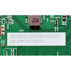 MAIN ORIGINAL PARA TV TCL 4K UHD HDR GOOGLE TV / NUMERO DE PARTE G0301-000299 / 11602-501058 / 40-M653G5-MAE2HG / MT9653 / M653G5 / G0301-000299-Z00 / G0301-000299-Z0S / V8-T653T02-LF / DISPLAY ST7461D05-3 VER.2.1 / MODELO 75QM751G