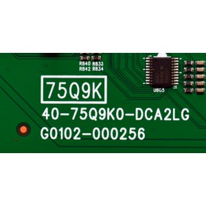 LED DRIVER ORIGINAL PARA TV TCL / NUMERO DE PARTE G0311-000222 / 40-75Q9K0-DCA2LG / G0102-000256 / 75Q9K / V8-M75Q9K0-LC / DISPLAY ST7461D05-3 VER.2.1 / MODELO 75QM751G