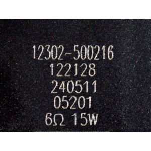 KIT DE BOCINAS ORIGINAL PARA TV TCL 3 PIEZAS / NUMERO DE PARTE 12302-500216 / 12302-500227 / 122128 / BE035025-C1-X1 / Z24E08 / SW/YX144-1 / 6Ω / 20W / 6Ω / 15W / MODELO 75QM751G