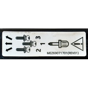 KIT DE BASES ORIGINAL PARA TV LG 2 PIEZAS / NUMERO DE PARTE MEZ69071701 / MEZ69071708 / MEZ69071701(REV01) / MEZ69071708(REV00) / MAM660025 / MODELO 86UQ90 / 75" / 70"