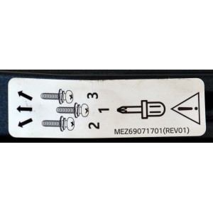 KIT DE BASES ORIGINAL PARA TV LG 2 PIEZAS / NUMERO DE PARTE MEZ69071701 / MEZ69071701(REV01) / MAM657459 / MODELO 75NANO90 / 70" / 75" / 82" / 86"
