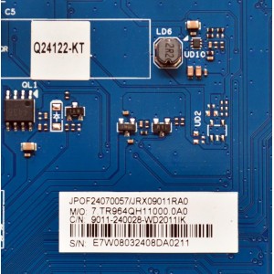 MAIN ORIGINAL PARA TV ONN ROKU 4K UHD HDR / NUMERO DE PARTE 9011-240028-WD2011IK / CVR964_QH / 7.TR964QH11000.0A0 / JRX09011RA0 / PANEL K980WDK41 / DISPLAY SG9751D01-1 VER.2.1 / BOARD SG9751D01-1-XRR-1 / SG9751D01-1-XRL-1 / MODELO 100146865 98"
