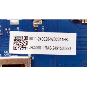 MAIN ORIGINAL PARA TV ONN / NUMERO DE PARTE 9011-240028-WD2011HK / CVR964_QH / 7.TR964QH11000.0B2 / Q24090-KT / JRX09011RA0 / 2491500883 / JPOF24080051 / PANEL K750WDJ1 / DISPLAY HV750QUB-F91 / MODELO 75"